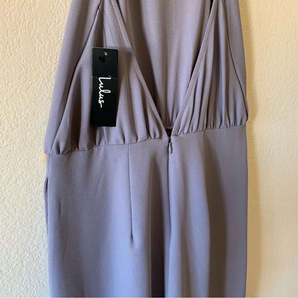 NWT Lulus Moment For Life Halter Jumpsuit Lavender Sz Medium - Picture 7 of 10